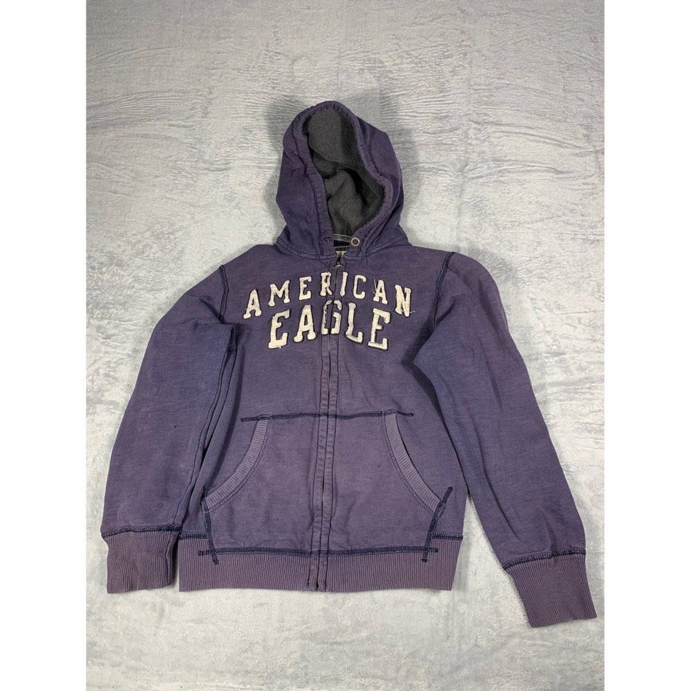 American Eagle Outfitters No 77 Standard & Tradition Men's‎ Hoodie L Purple